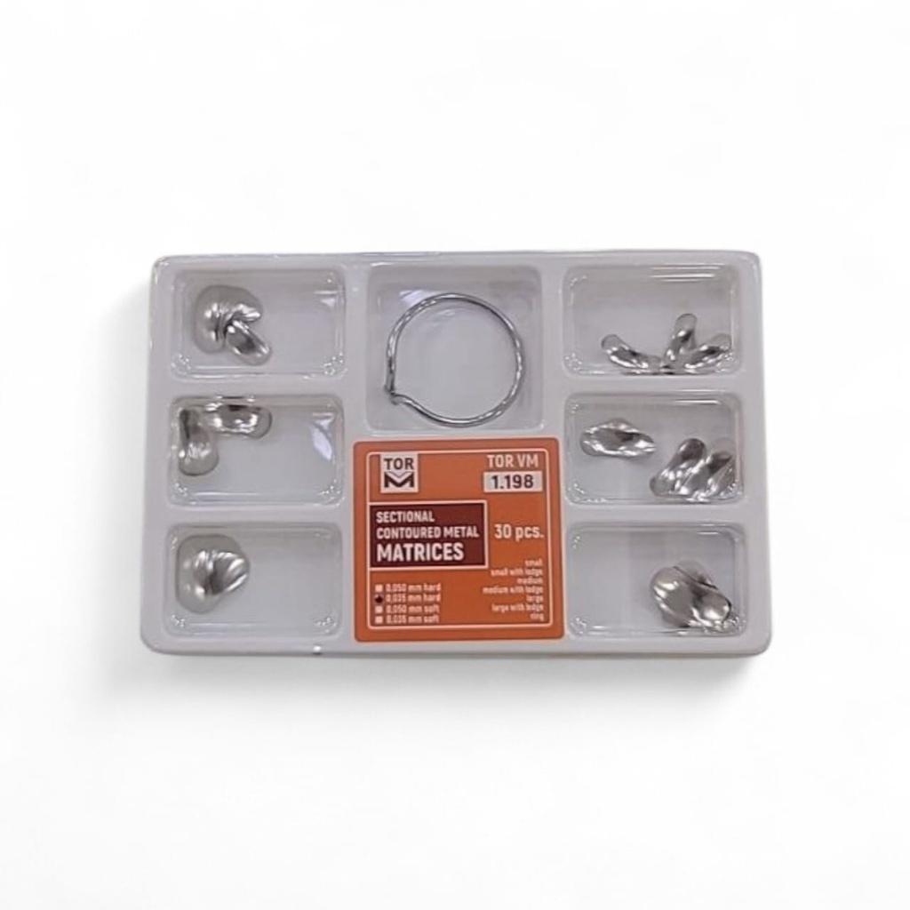 SECTIONAL CONTOURED METAL WITH RING 30 PCS  TOR VM