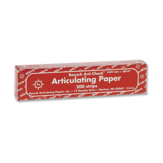 BAUSCH ARTI CHECK ARTICULATIONG PAPER BK09 BK10