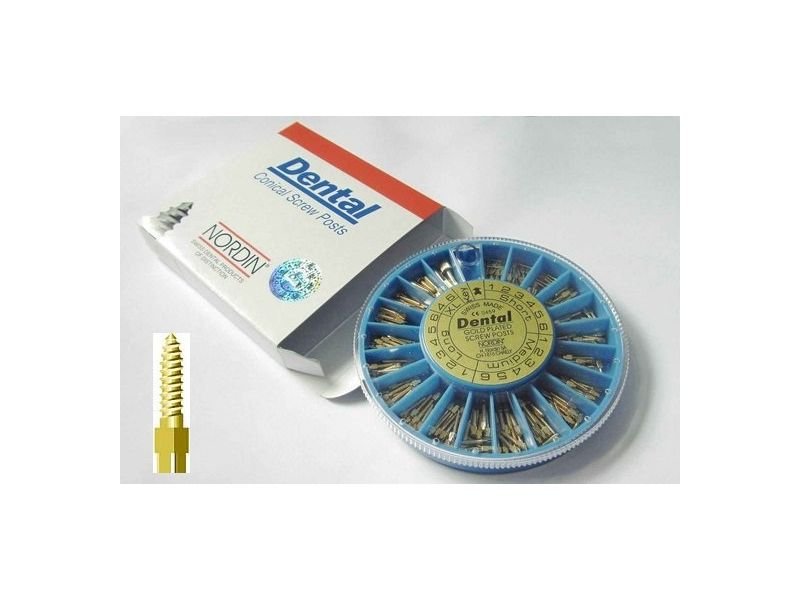 DENTAL GOLD PLATED SCREW POSTS
