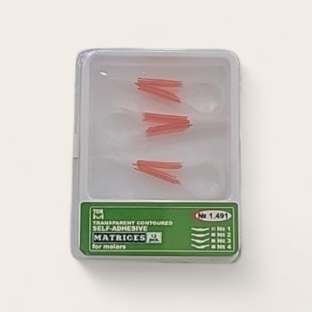 TRANSPARENT CONTOURED SELF ADHESIVE 12 PCS TORVM