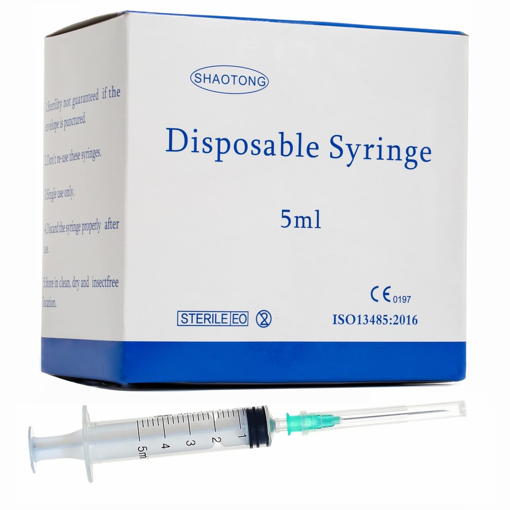 SYRINGE 5ML 100PCS