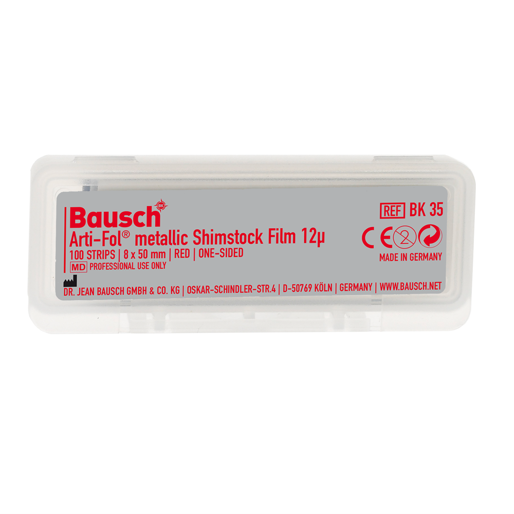 BAUSCH ARTI CHECK ARTI-FOL METALLIC SHIMSTOCK FILM 12MICRON 8MM BK35