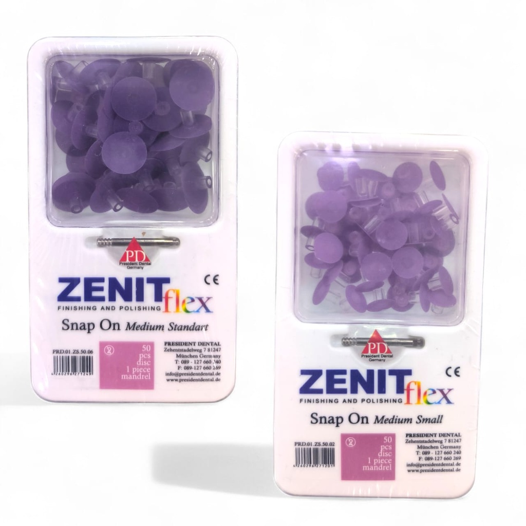 ZENIT FLEX SNAP ON FINISHING AND POLISHING DISCK REFILL MEDIUM  STANDERD + MEDIUM SMALL
