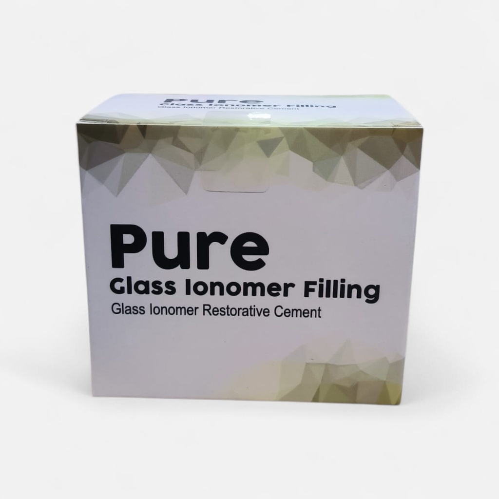 Pure glass ionomer filling
