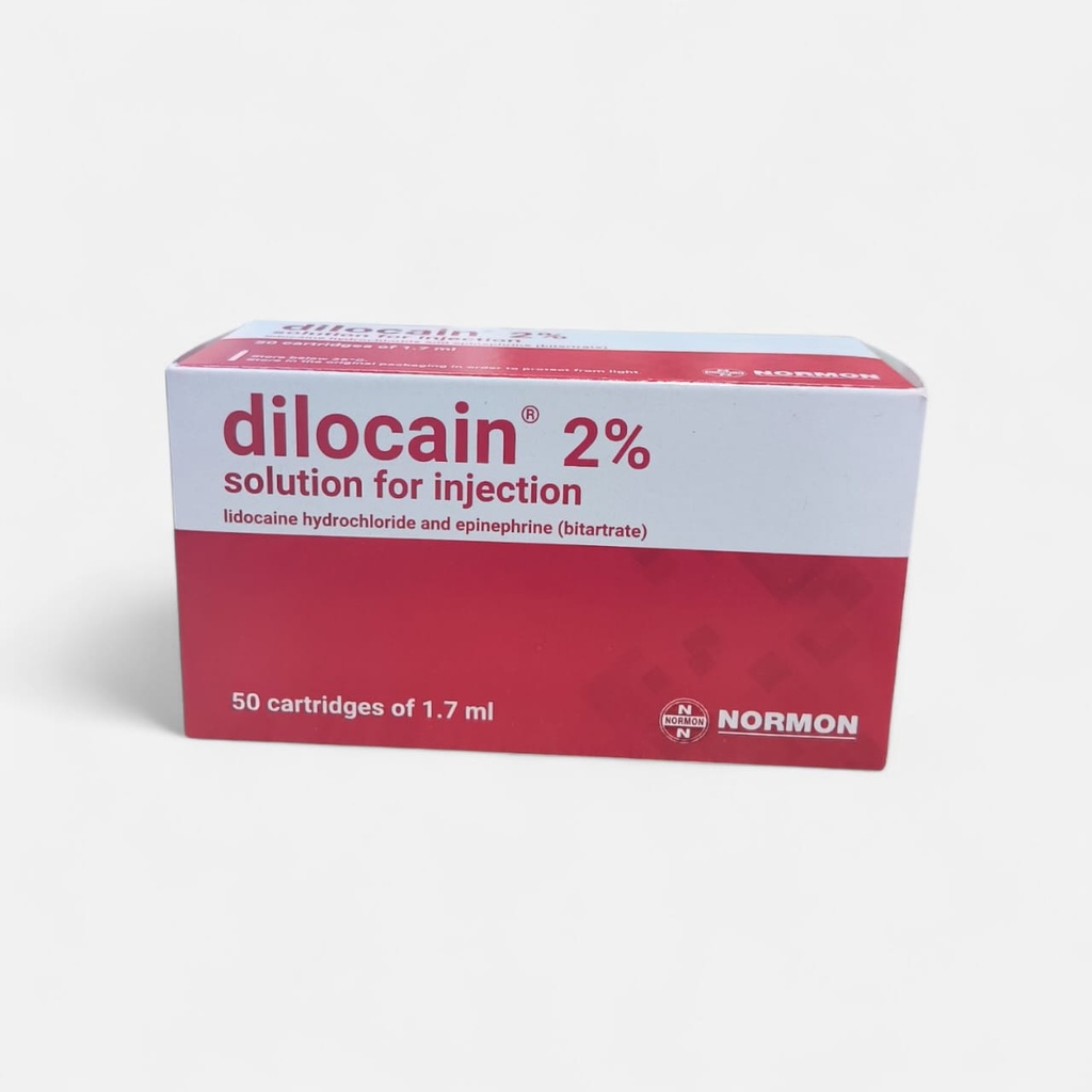 DILOCAIN(LIDOCAIN/EPINEPHRINE) 2% 50 CART