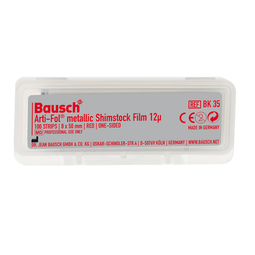 [9900361] BAUSCH ARTI CHECK ARTI-FOL METALLIC SHIMSTOCK FILM 12MICRON 8MM BK35